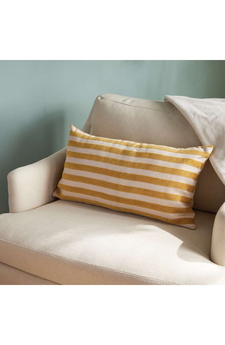 Napa Home & Garden Grant Lumbar Indoor-Outdoor Pillow, Alternate, color, Gold