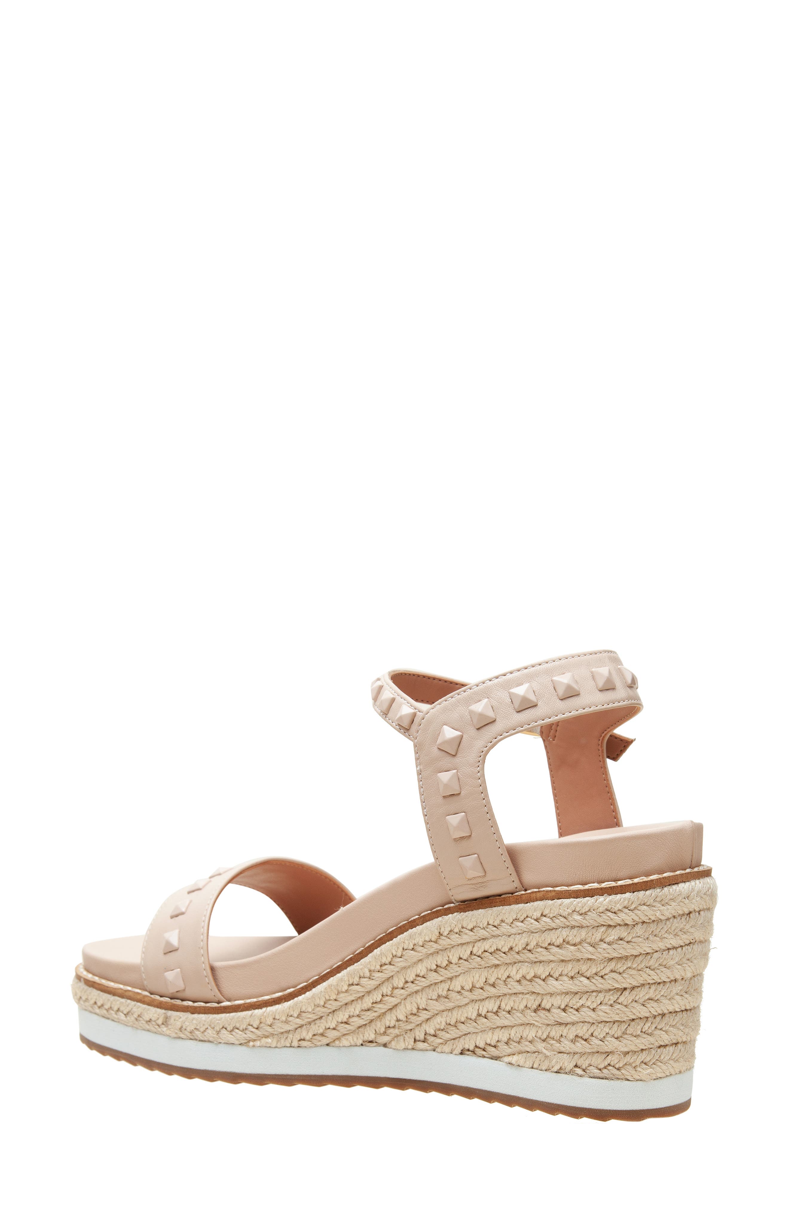 Linea Paolo Vichi Ankle Strap Espadrille Platform Wedge Sandal, Alternate, color, Blush Pink