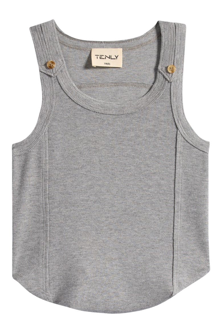 Kids' Racerback Tank, Main, color, LIGHT HEATHER GREY