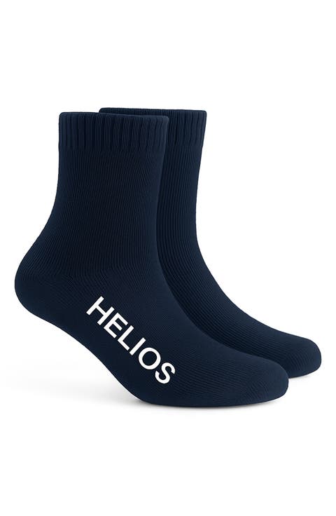 Thermal Retaining Wool Blend Crew Socks