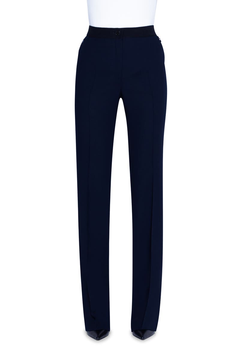 Carl Wool Blend Straight Leg Pants, Alternate, color, BLACK