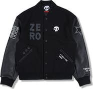 PLEASURES X Zero Skateboards Pleasures Varsity Jacket
