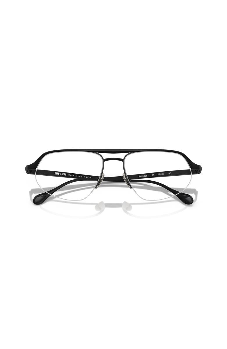 Ferrari 57mm Irregular optical glasses, Alternate, color, Black