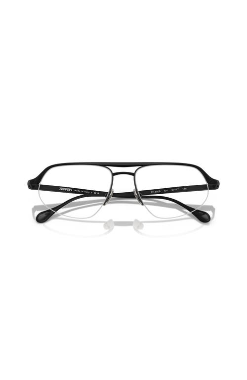 Ferrari 55mm Irregular Optical Glasses In Black