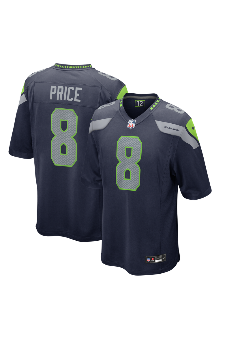 Men's Nike Jadarian Price College Navy Seattle Seahawks 2026 NFL Draft First Round Pick No. 32 Team Game Jersey, Main, color, College Navy