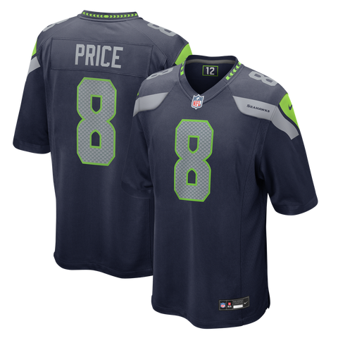 Men's Nike Jadarian Price College Navy Seattle Seahawks 2026 NFL Draft First Round Pick No. 32 Team Game Jersey