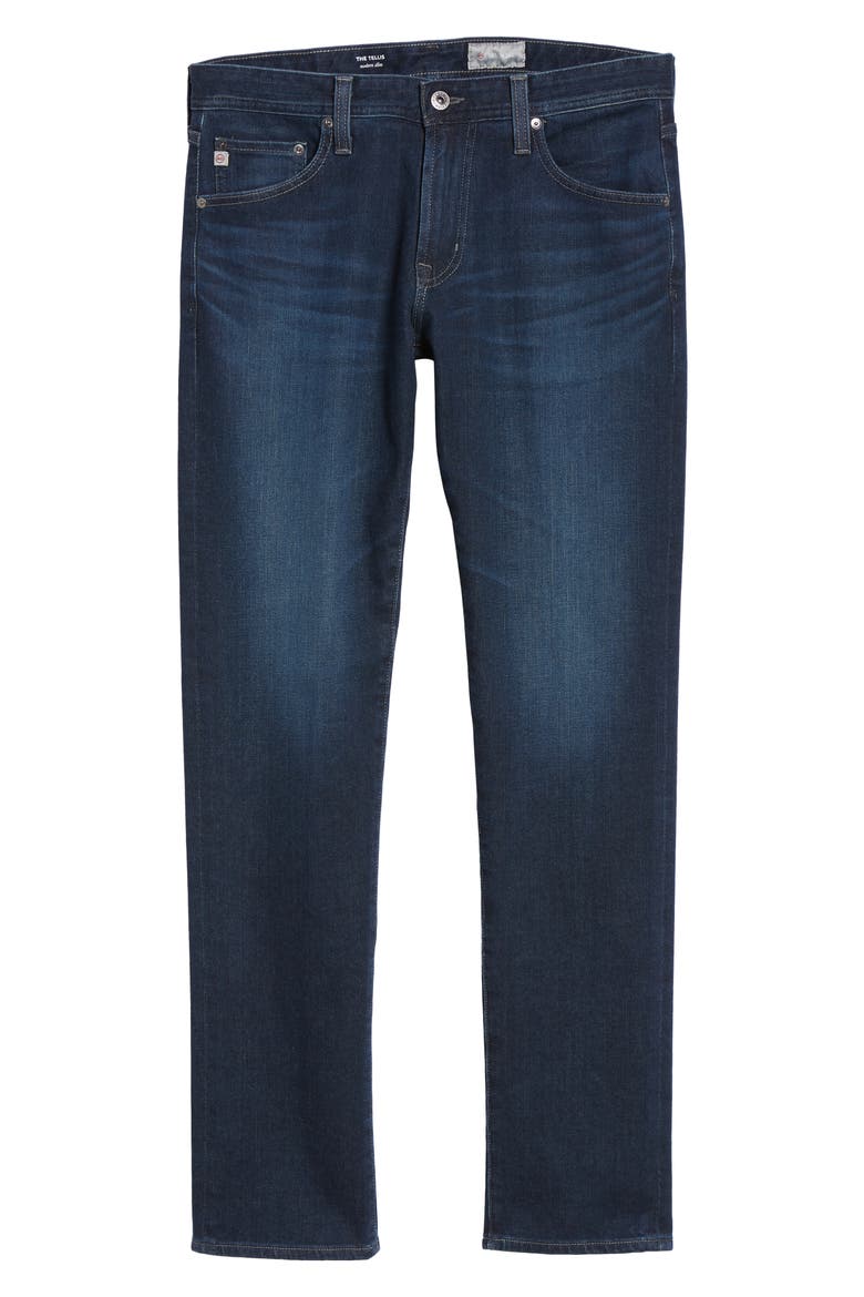 Tellis Slim Fit Jeans, Alternate, color, BURROUGHS