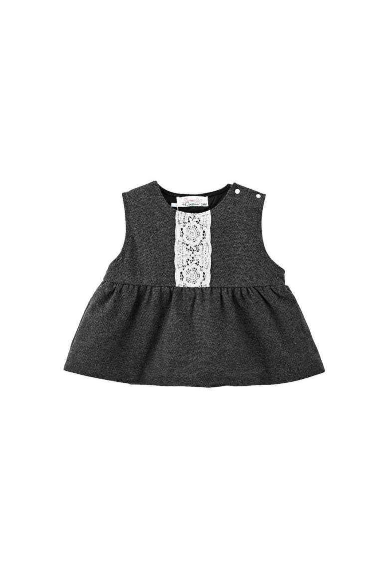 Lace Two-Piece Pants Set, Alternate, color, Grey