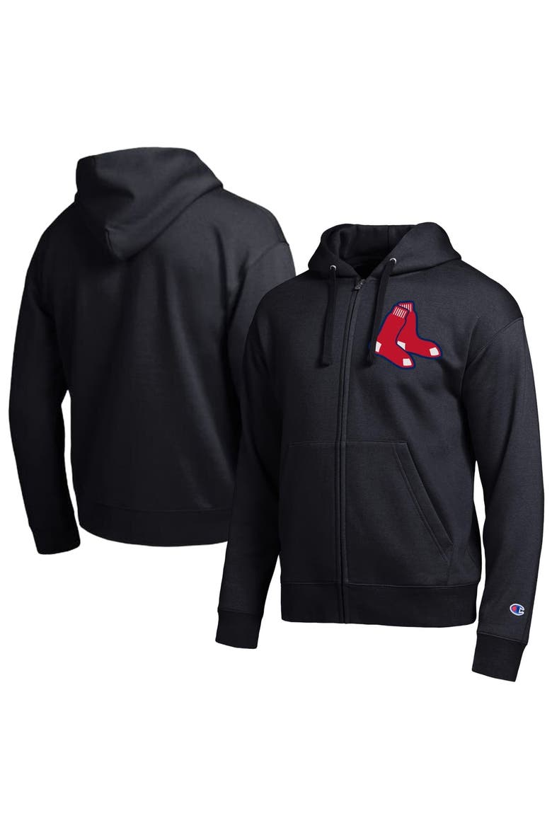 Men's Champion  Black Boston Red Sox All-Star Full-Zip Hoodie, Main, color, Black