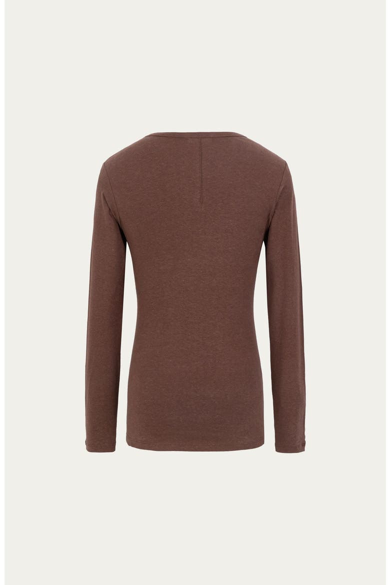Hemp Essentials Long Sleeve Tee, Alternate, color, cocoa