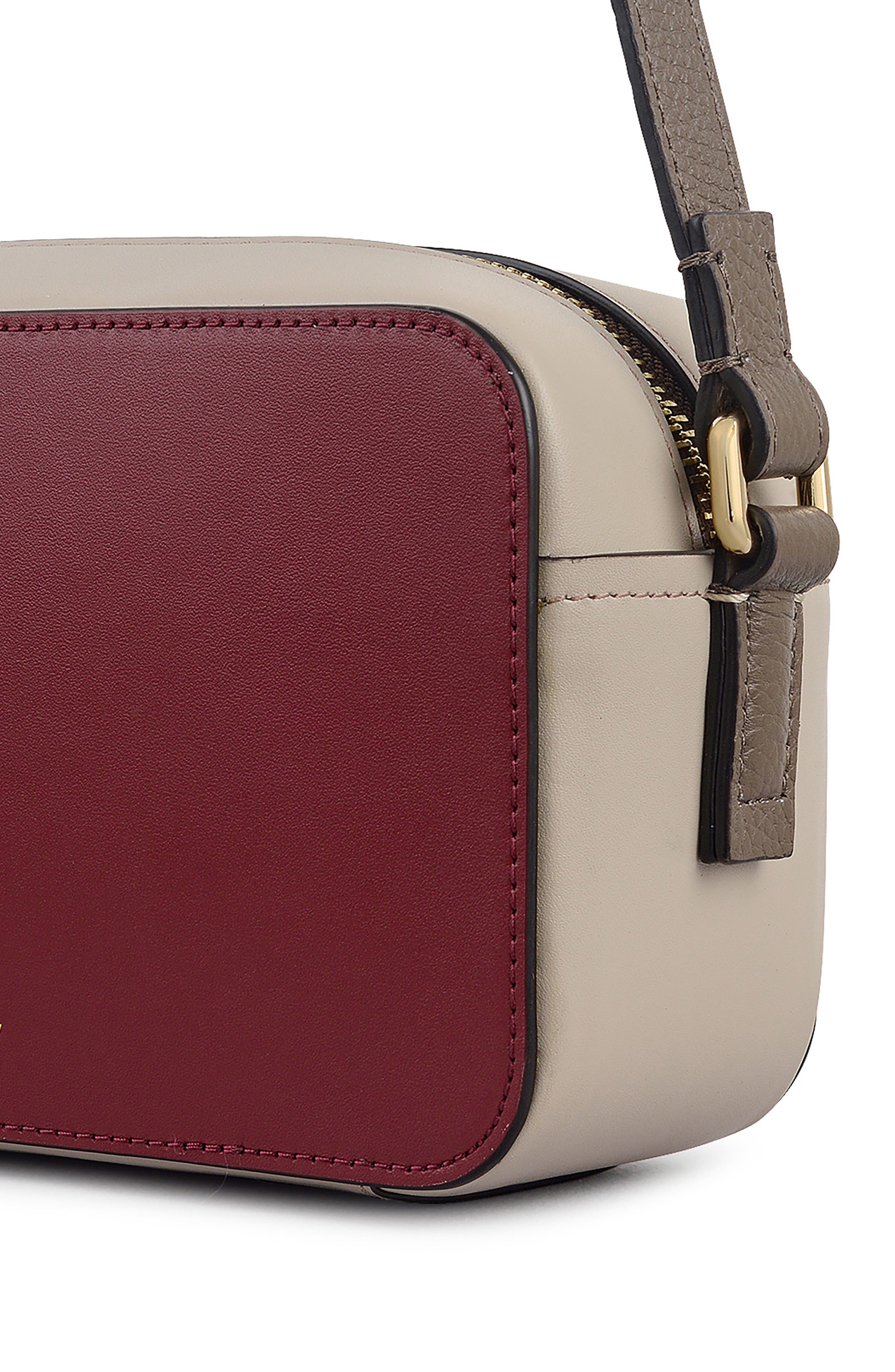 Mini Beech Row Zip Crossbody Bag, Alternate, color, CARMINE