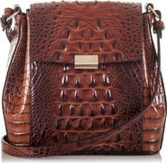 Brahmin Margo Croc Embossed Leather Crossbody Bag