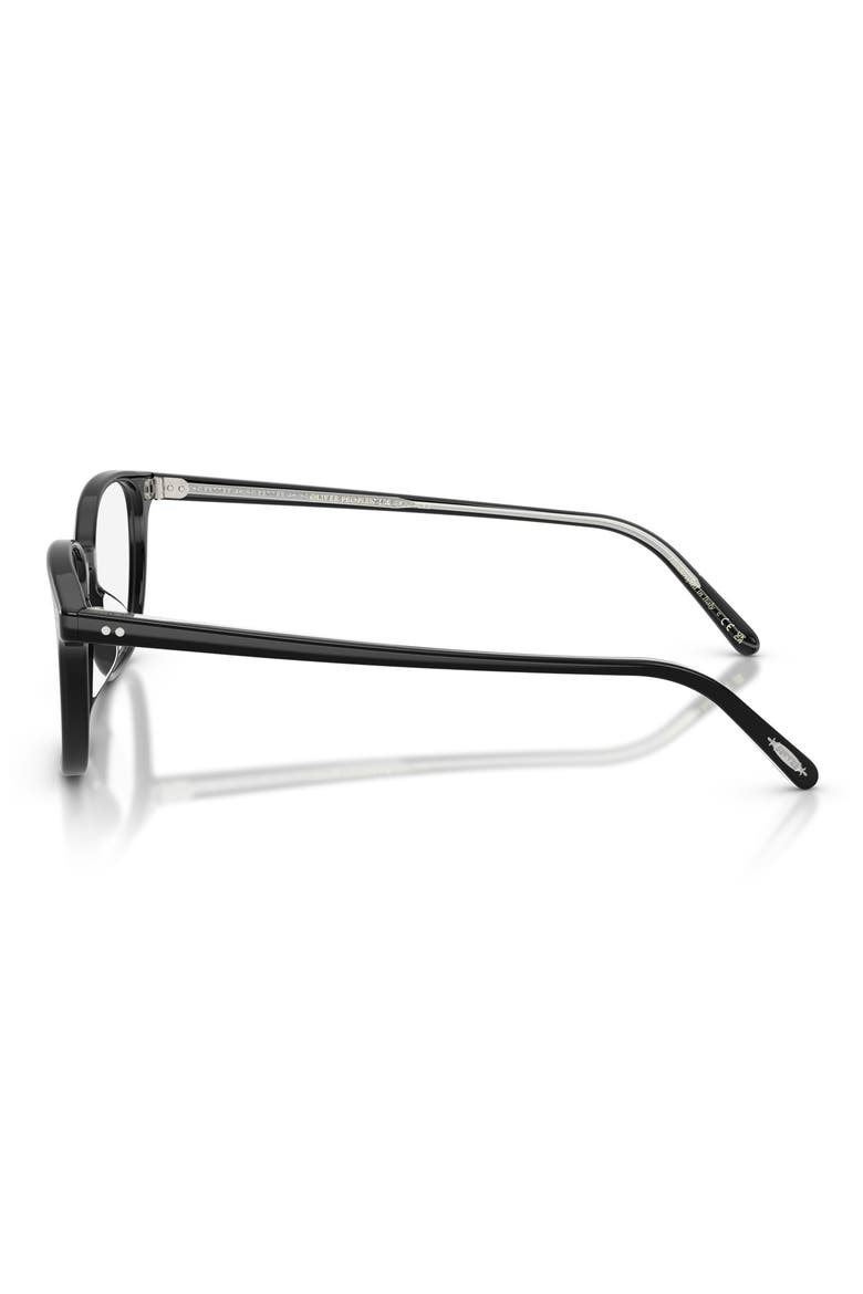53mm Square optical glasses, Alternate, color, BLACK/ DEMO LENS