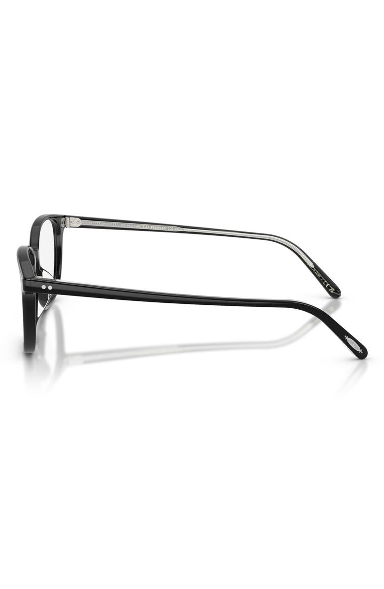 Oliver Peoples 51mm Square Optical Glasses, Alternate, color, Black/ Demo Lens