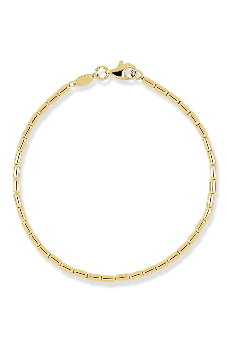 14k Gold Bead Chain Bracelet, Main, color, 14K YELLOW GOLD