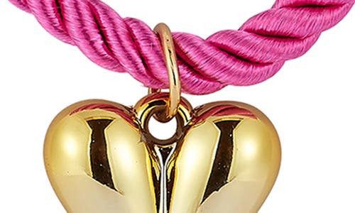 Sphera Milano Plated Heart Pendant Collar Necklace