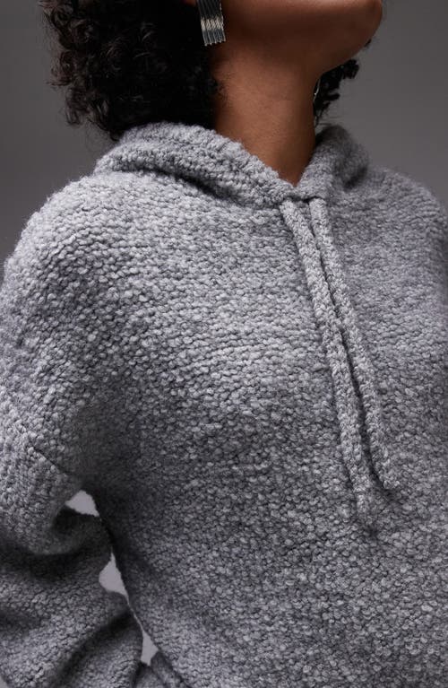 TOPSHOP TOPSHOP OVERSIZE TEXTURED HOODIE
