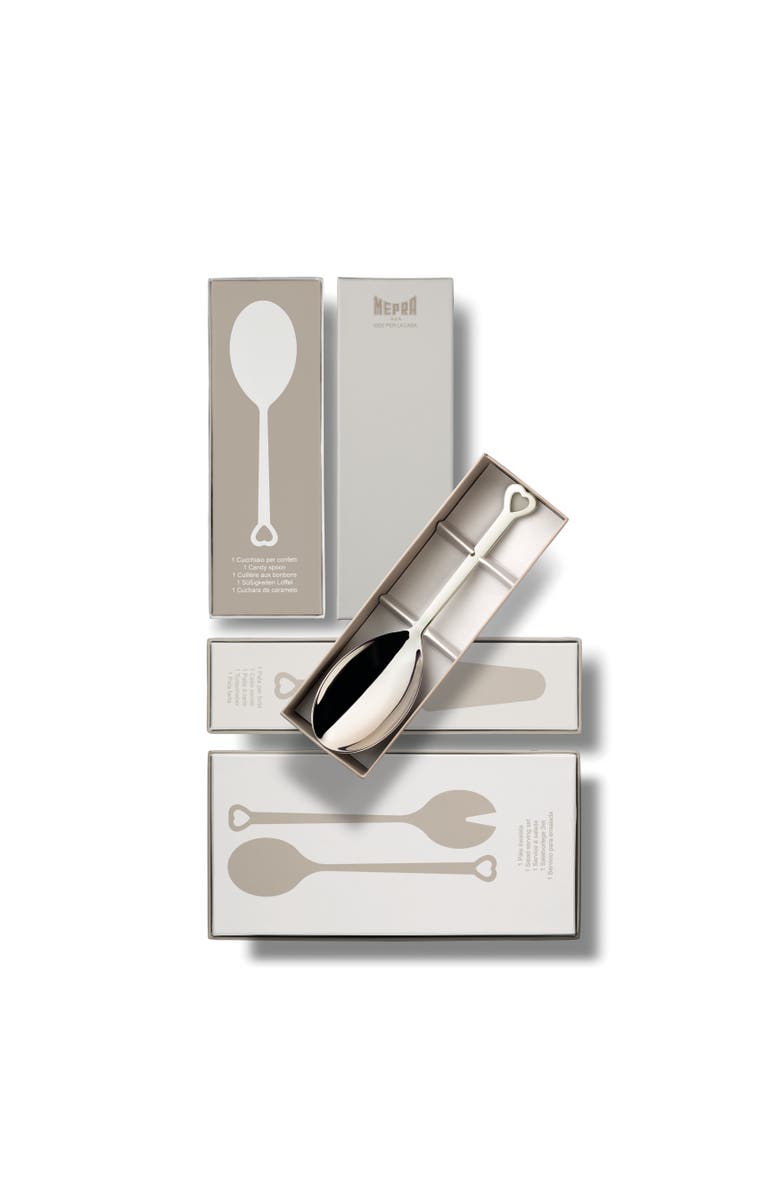 Mepra Evento Candy Spoon, Alternate, color, Silver