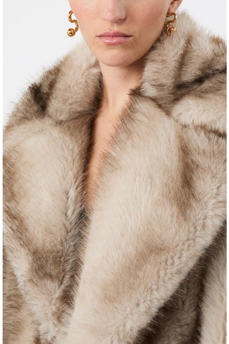 Quantum Faux Fur Jacket, Alternate, color, MUD