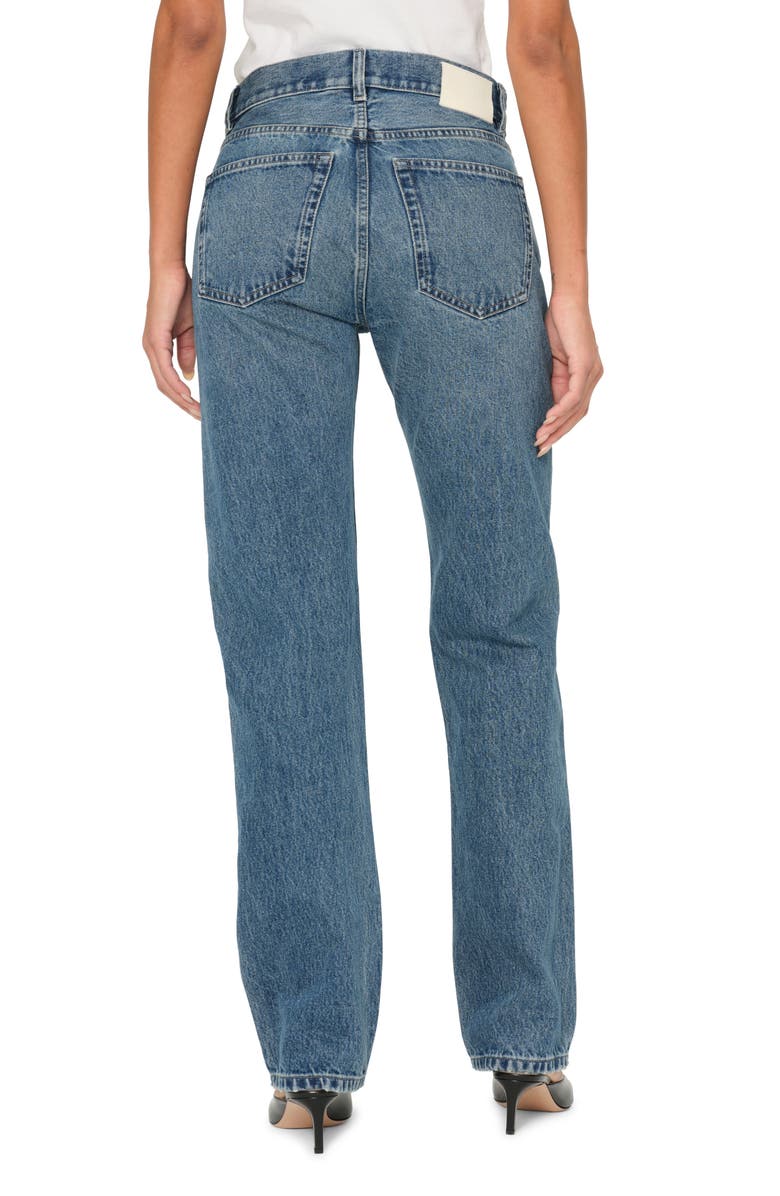 DL1961 Romie Mid Rise Straight Leg Jeans, Alternate, color, Endless Sea Vintage