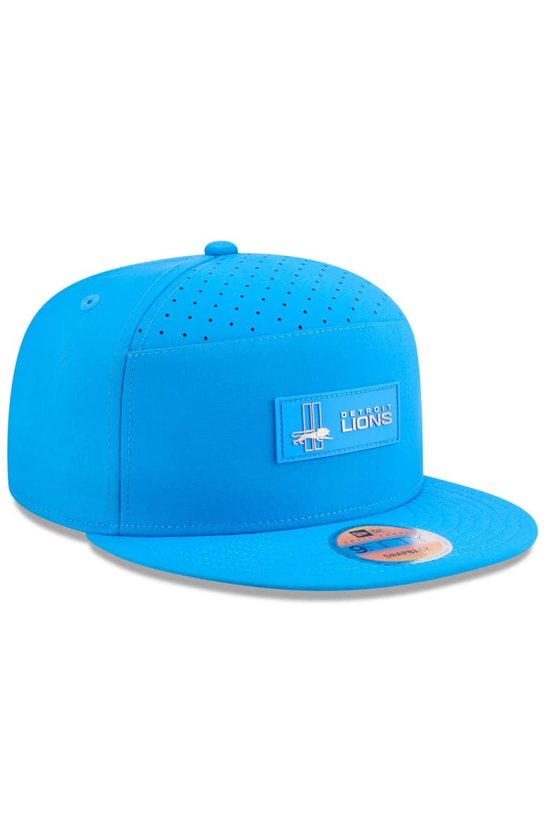 New Era Men's New Era Blue Detroit Lions 2025 Sideline Throwback Split Panel 9FIFTY Snapback Hat, Alternate, color, Blue