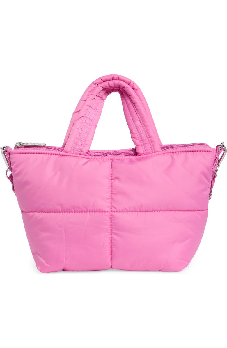 LeSportsac Puffy Mini Satchel, Main, color, Strawbery Pink Sheen