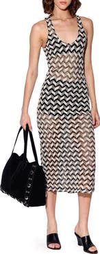 Walter Baker Naveah Chevron Knit Dress