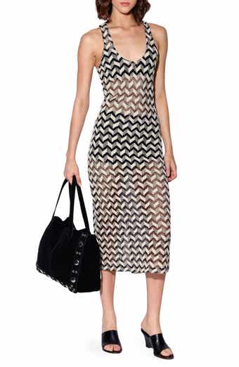 Walter Baker Naveah Chevron Knit Dress