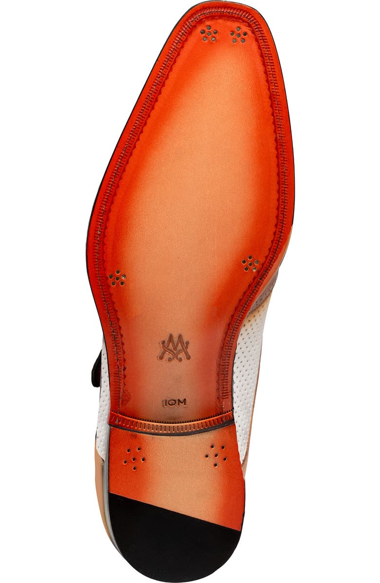 Mezlan Blanes Monk Strap Shoe, Alternate, color, Camel/ Bone