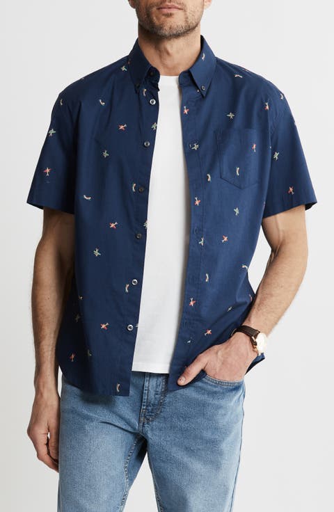 Bay Stretch Oxford Short Sleeve Shirt