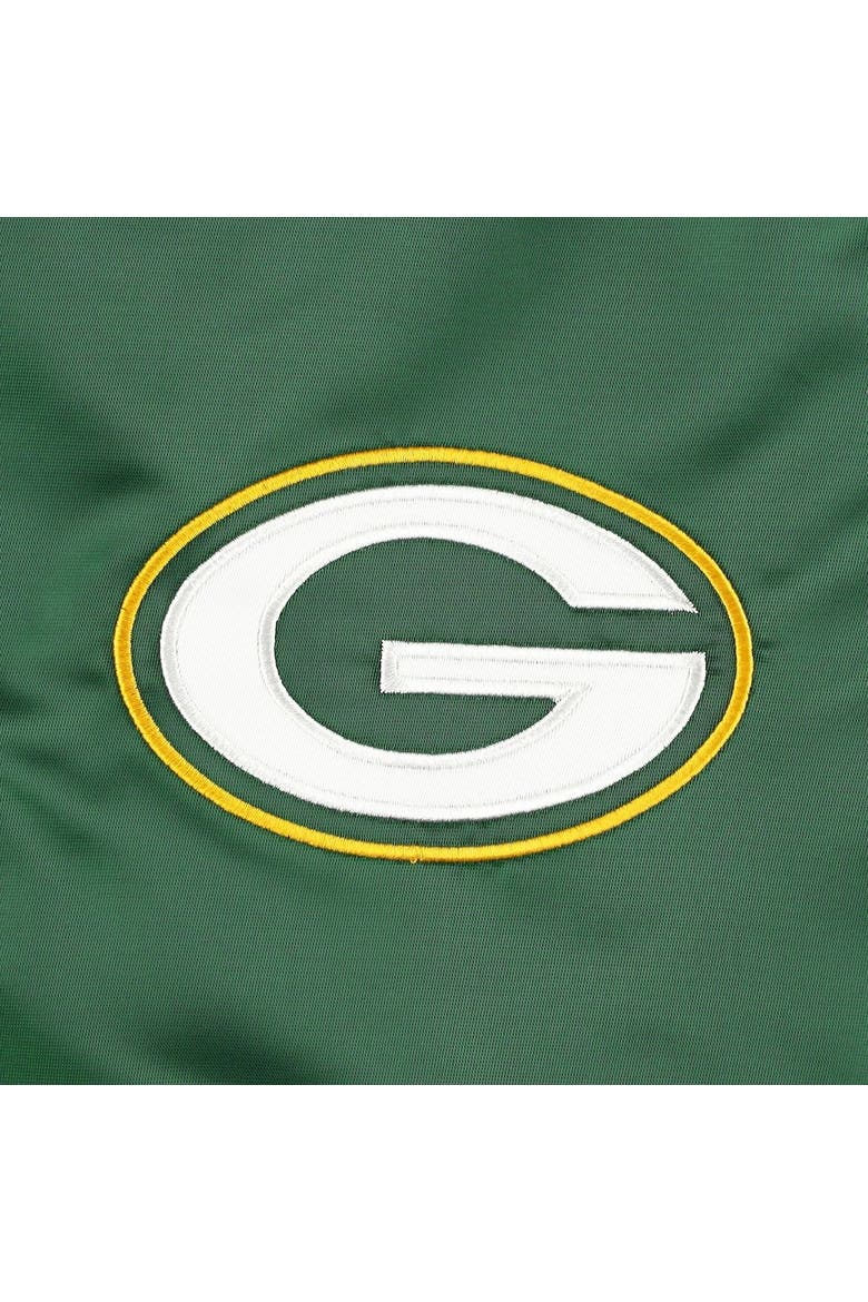 Men's Starter Green Green Bay Packers The Pick and Roll Full-Snap Jacket, Alternate, color, Green