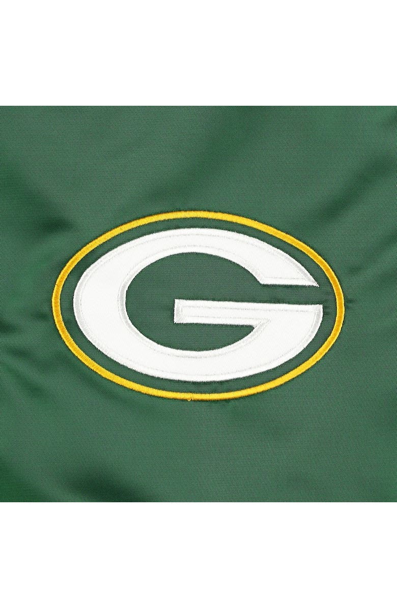 STARTER Men's Starter Green Green Bay Packers The Pick and Roll Full-Snap Jacket, Alternate, color, 