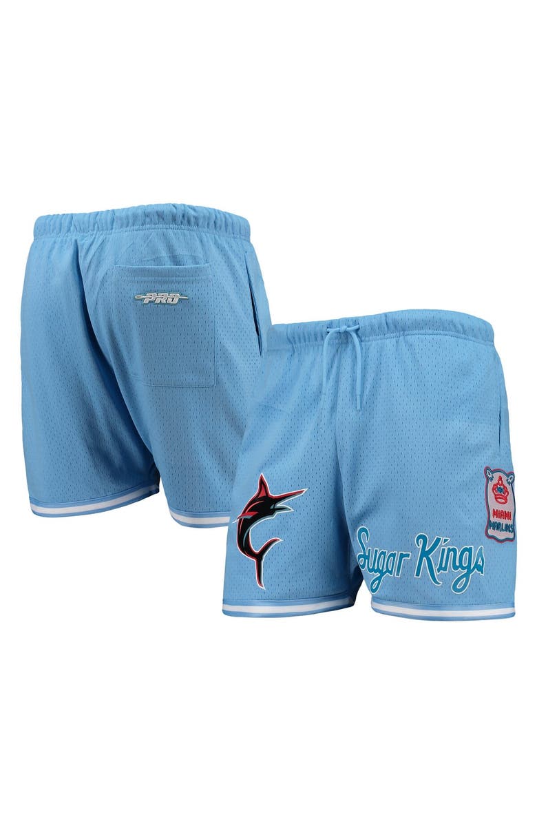PRO STANDARD Men's Light Blue Miami Marlins City Edition Mesh Shorts, Main, color, Light Blue