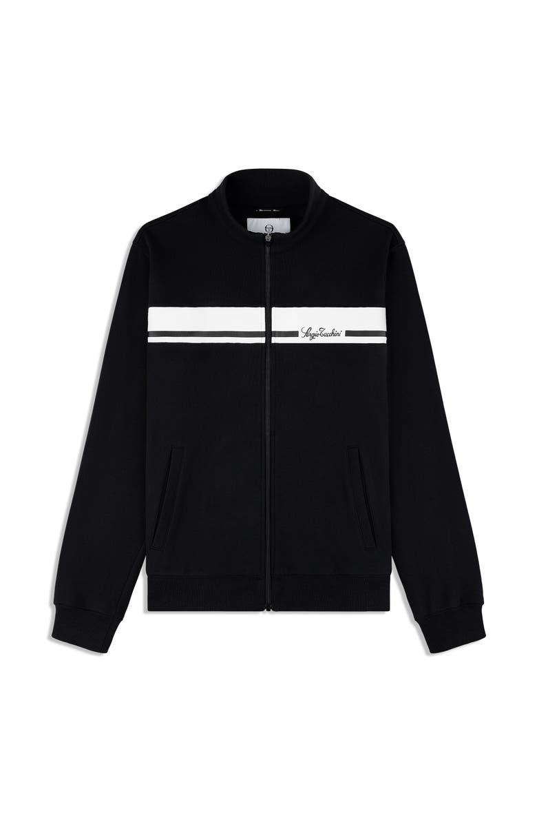 Sergio Tacchini Cursivo Track Jacket, Alternate, color, Black Beauty