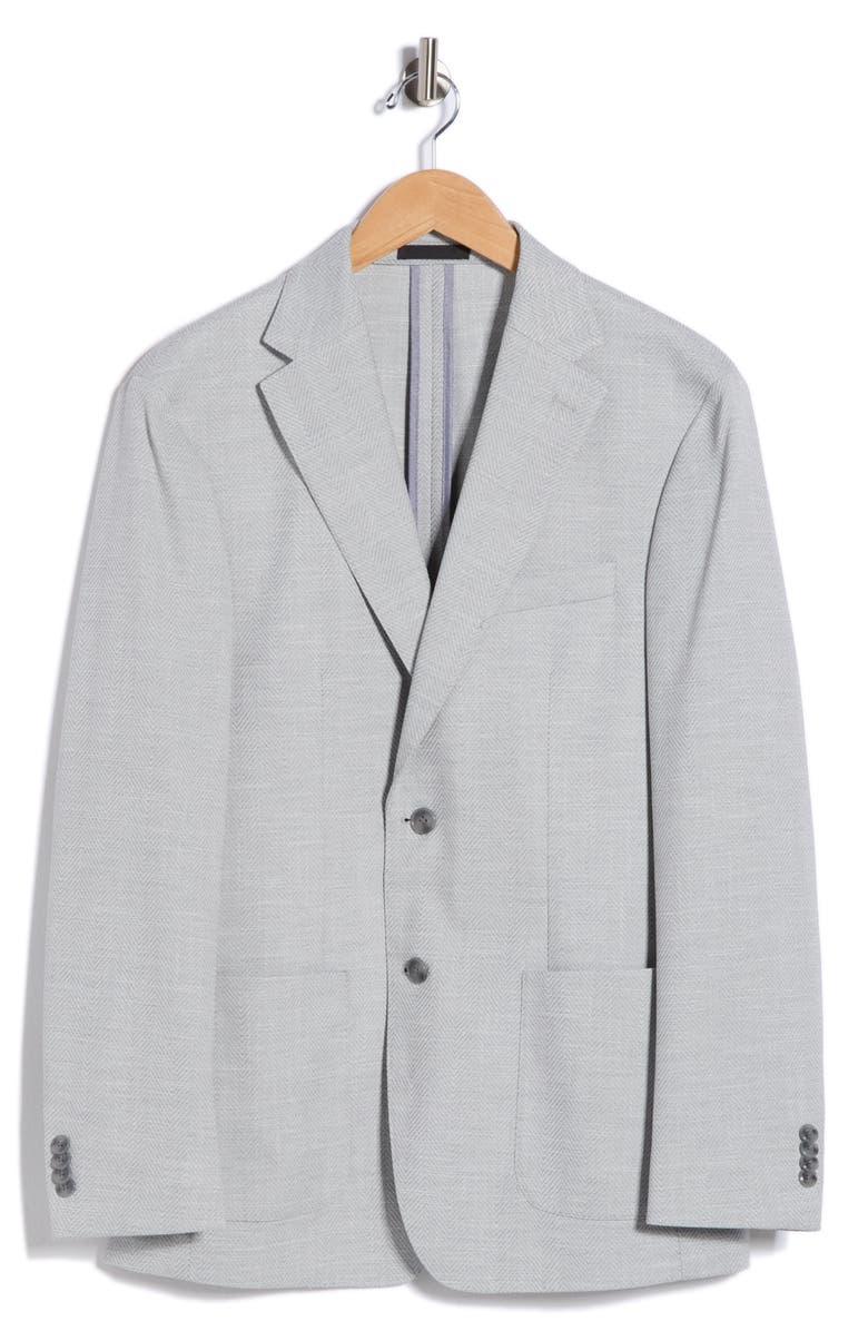 Michael Kors Textured Two-Button Sport Coat, Main, color, Silver Grey