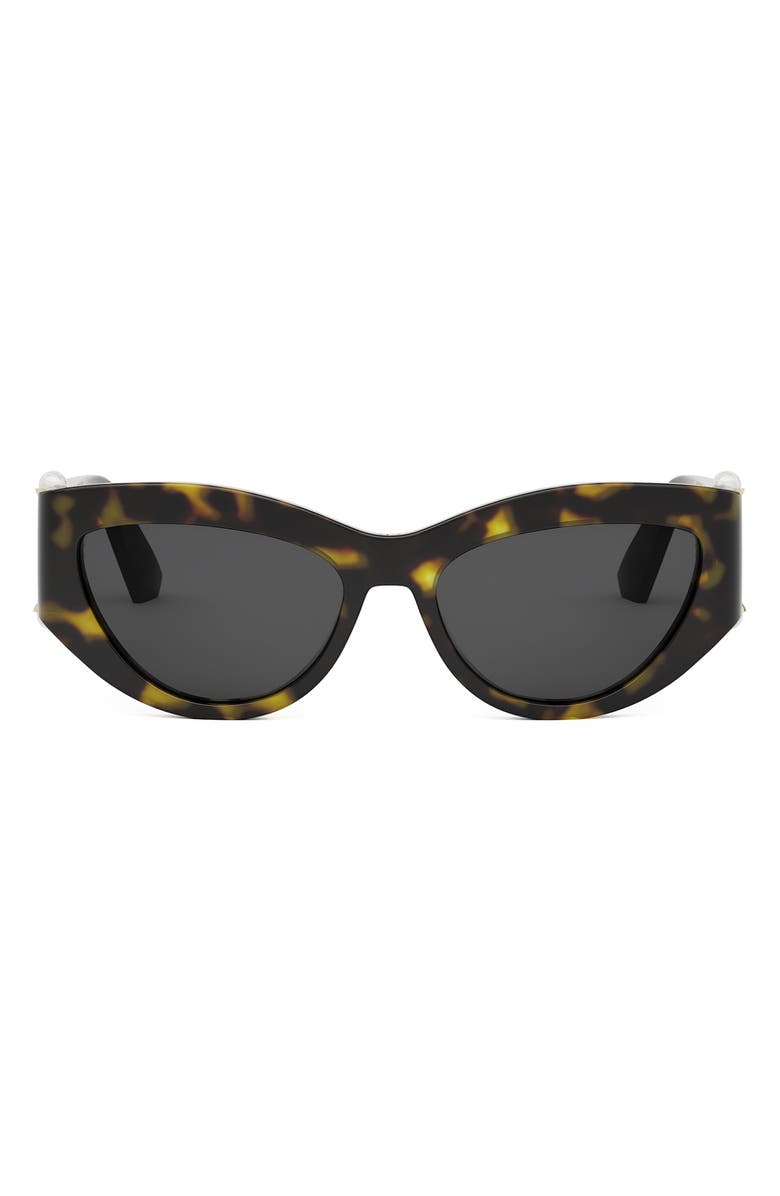 DIOR 'DiorTribales B1I 55mm Cat Eye Sunglasses, Main, color, Dark Havana / Smoke