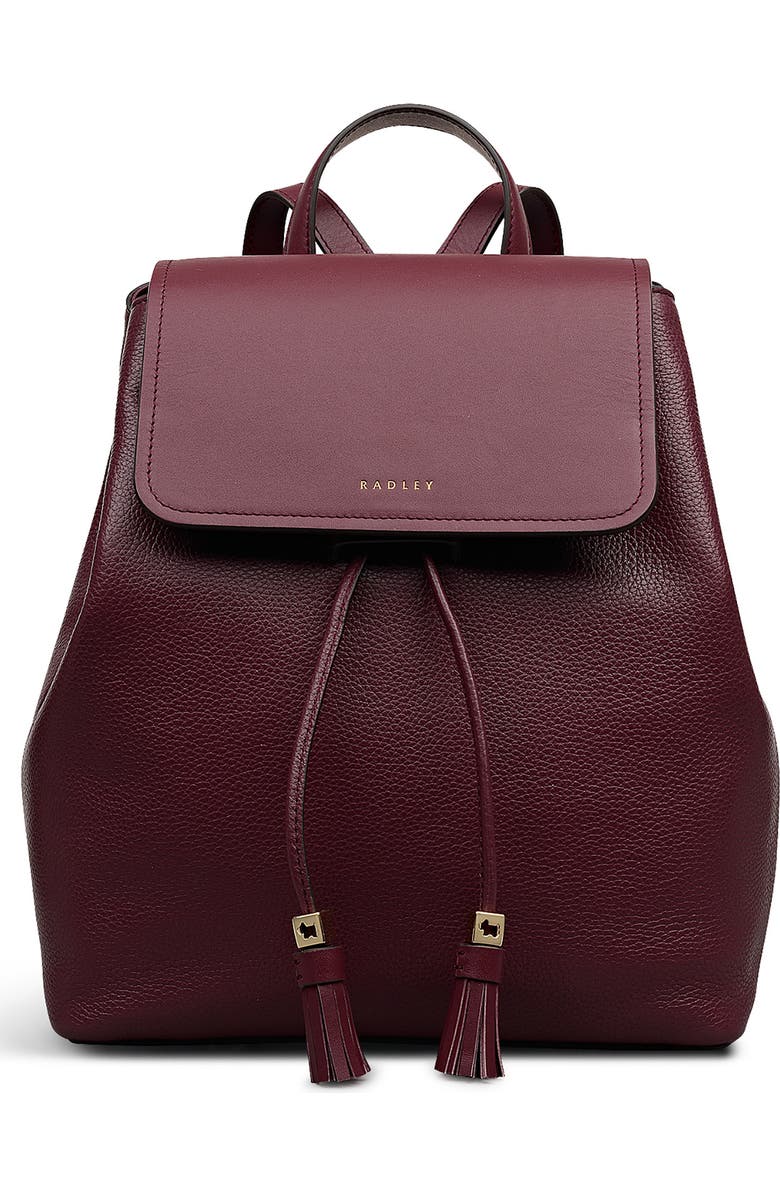 Radley NOBLE ALLEY SMALL FLAPOVER BAC, Main, color, Dark Cherry