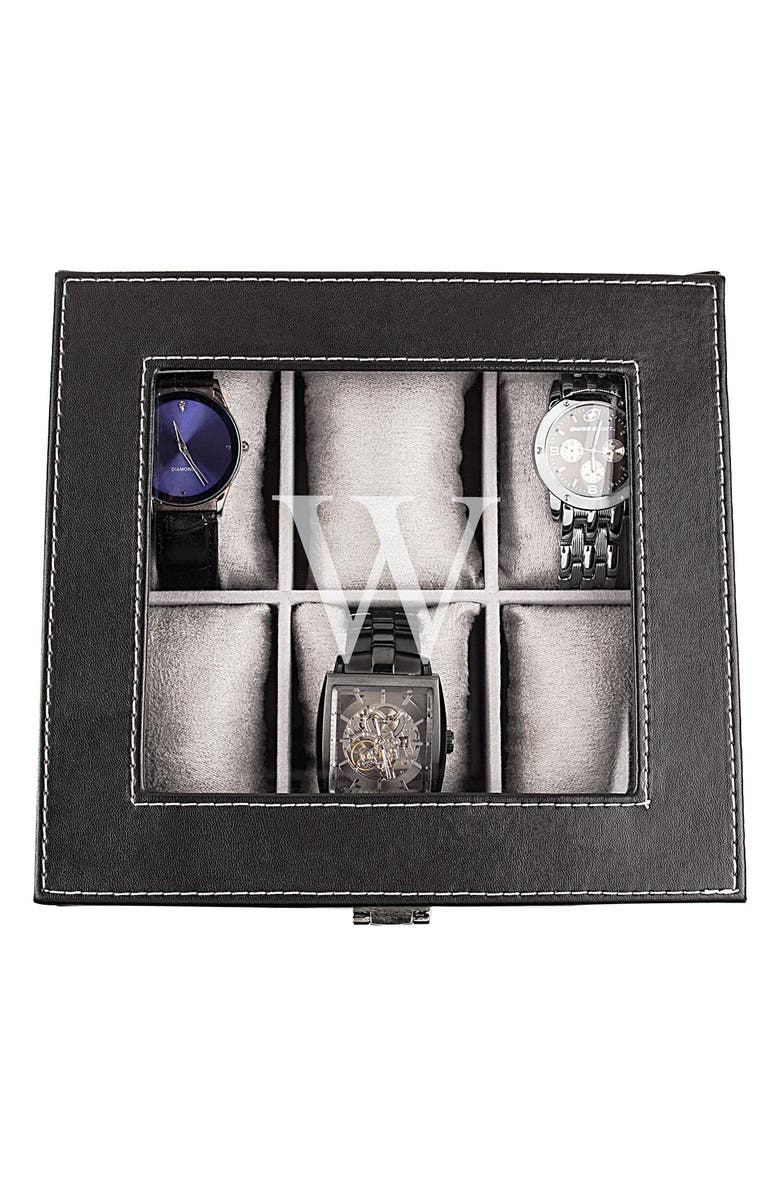 Cathy's Concepts Monogram Watch Box, Alternate, color, 