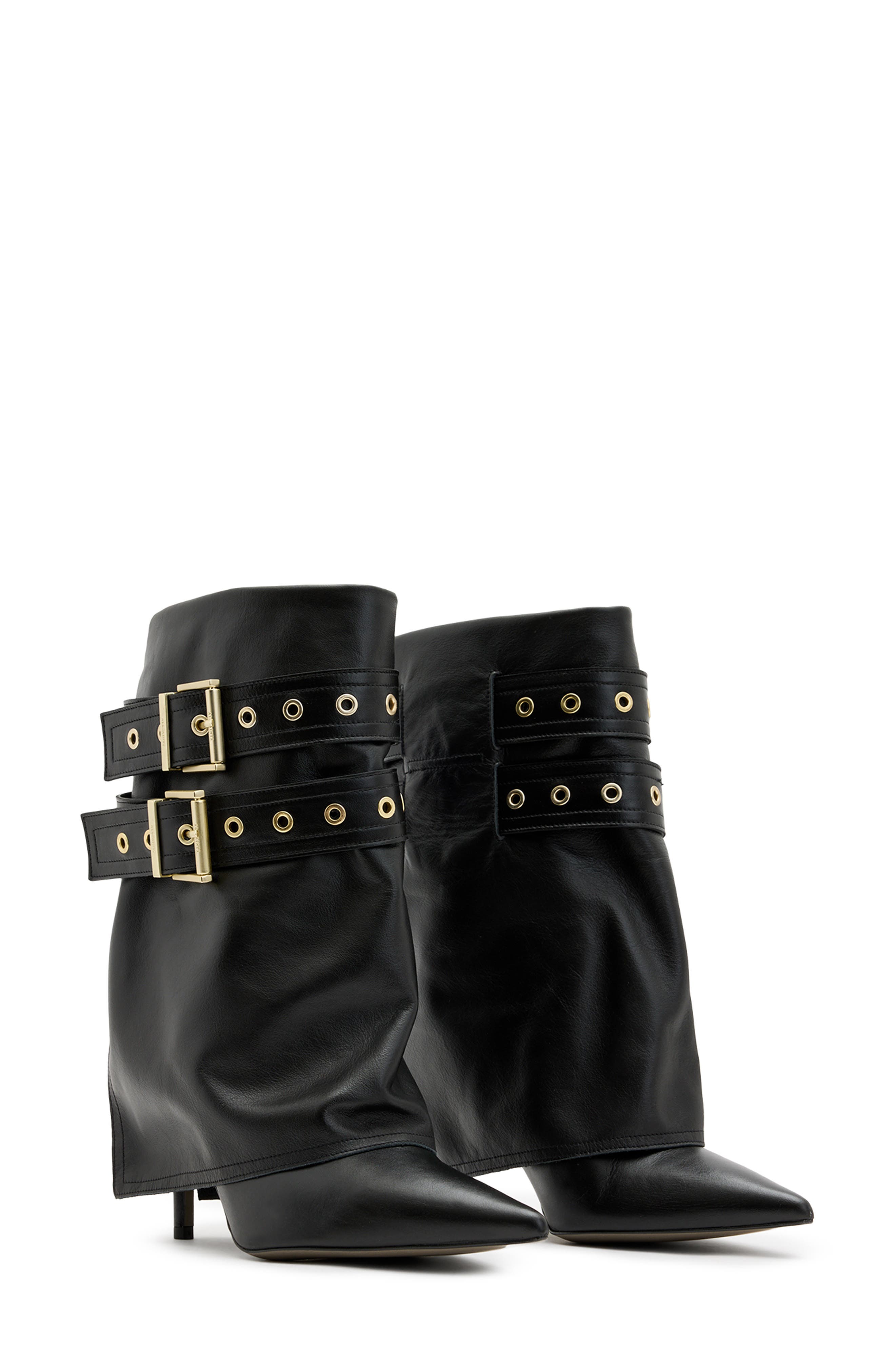 AllSaints Dua Pointed Toe Bootie, Main, color, 