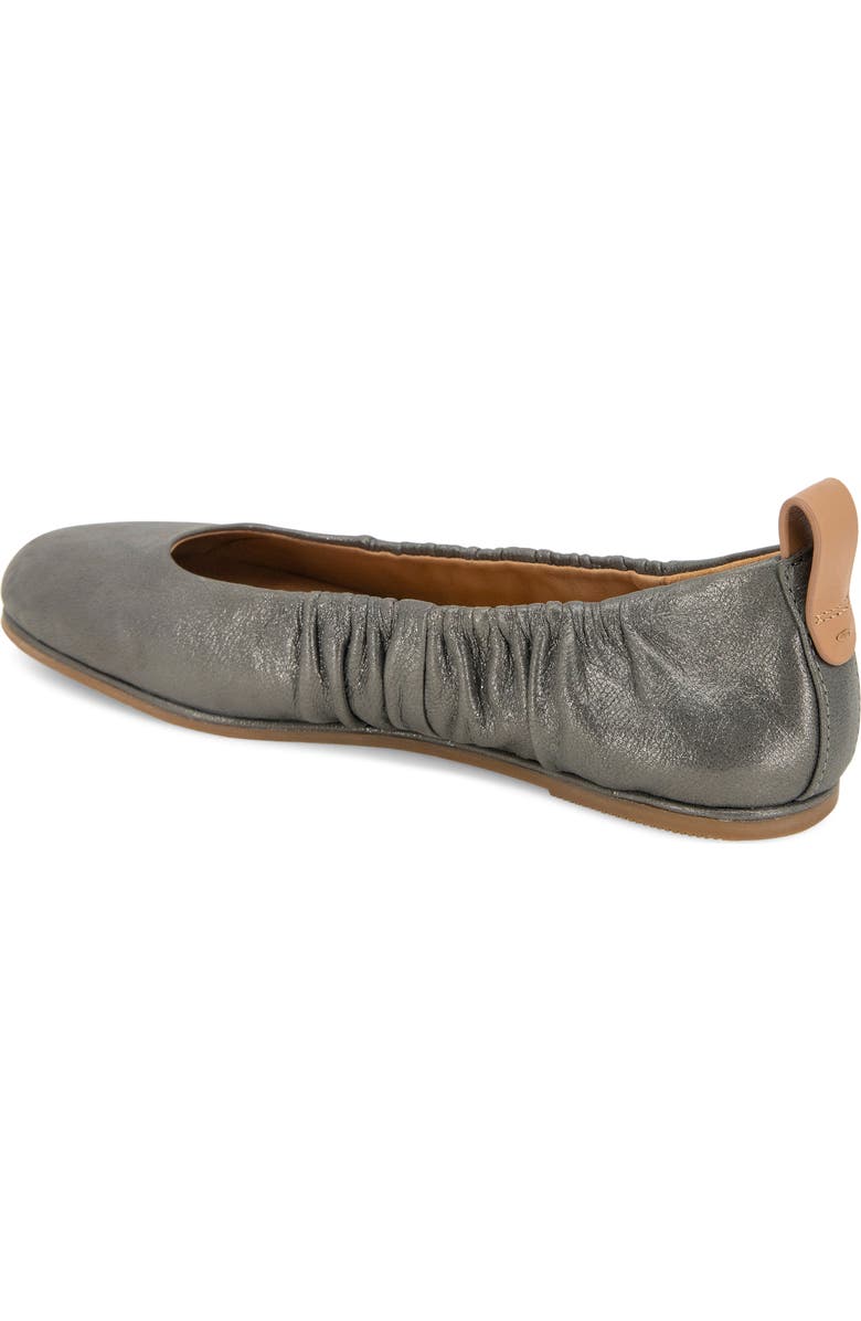 Gentle Souls Mavis Ballet Flat, Alternate, color, Pewter Leather
