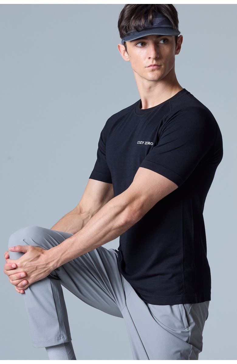 COZY ZERO Tech Merino Light Weight Daily Tee, Main, color, Black