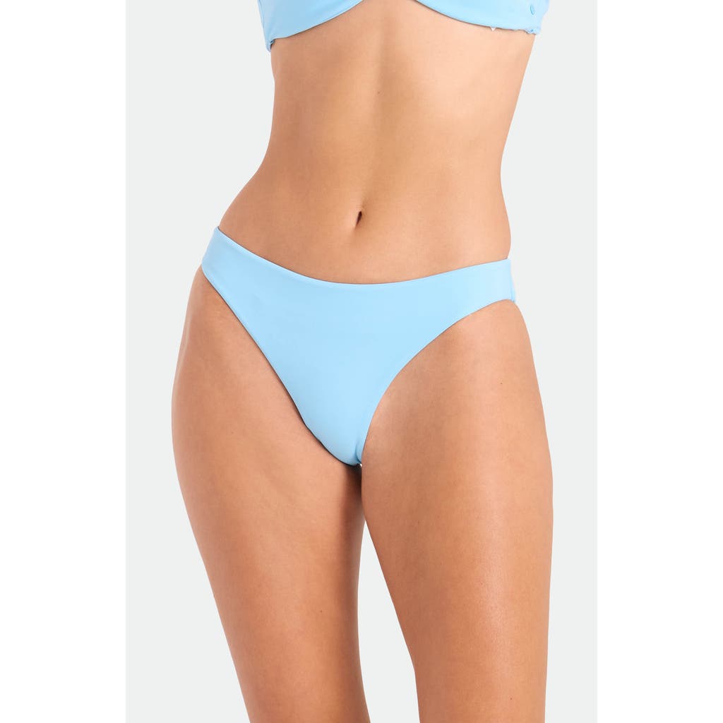 Volcom Simply Seamless Hipster Bikini Bottoms in Cloud Blue at Nordstrom, Size Large