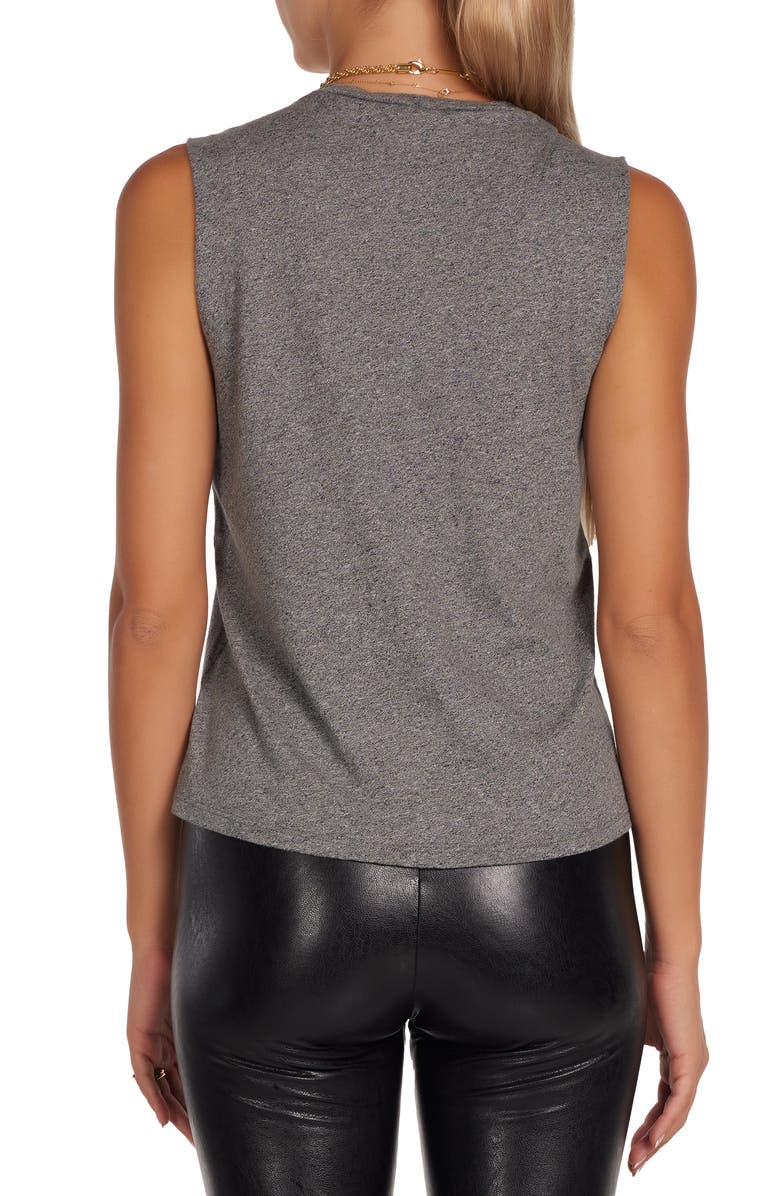 Lauren Moshi Kel Vintage Boxing Love Tee, Alternate, color, Heather Grey