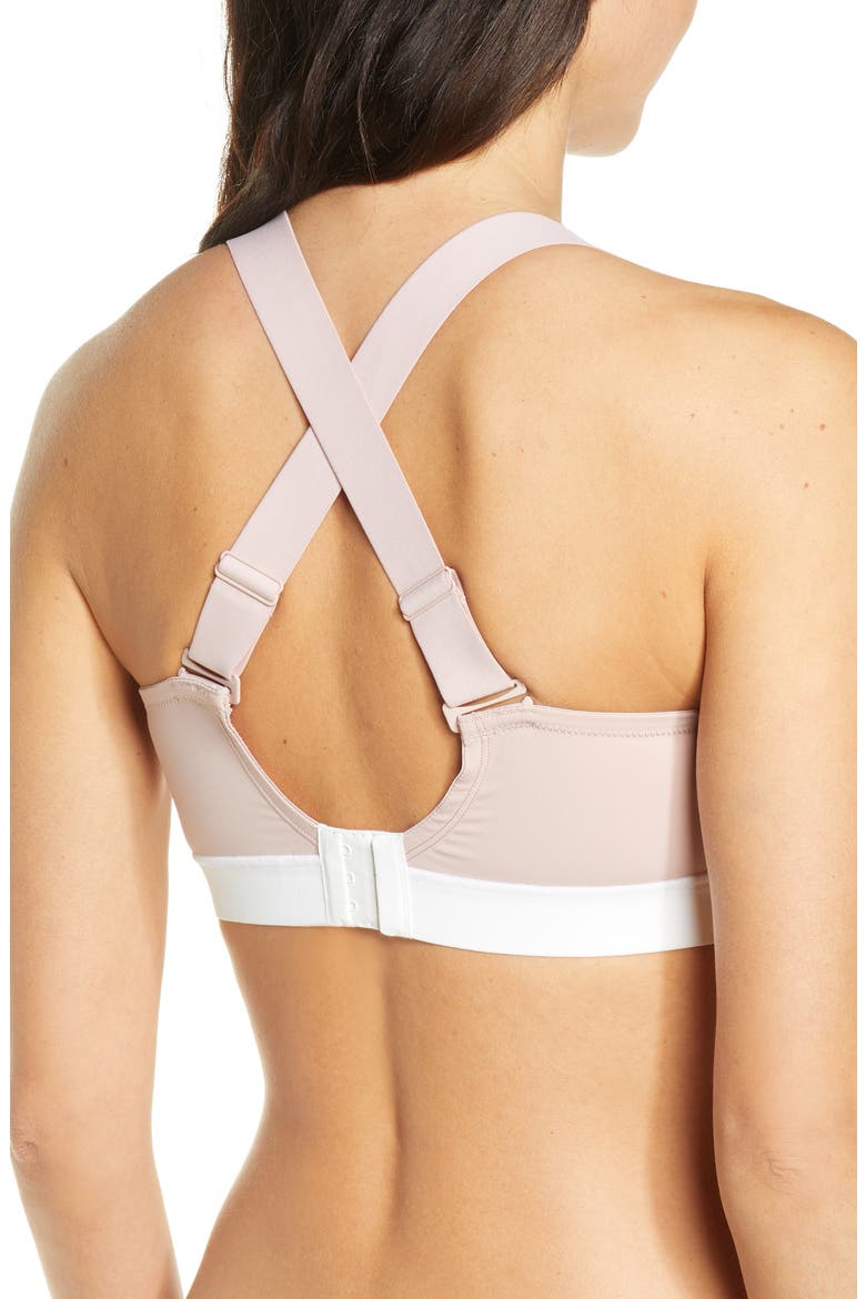 Dynamic Contour Underwire Sports Bra, Alternate, color, ROSE BEIGE/ WARM WHITE