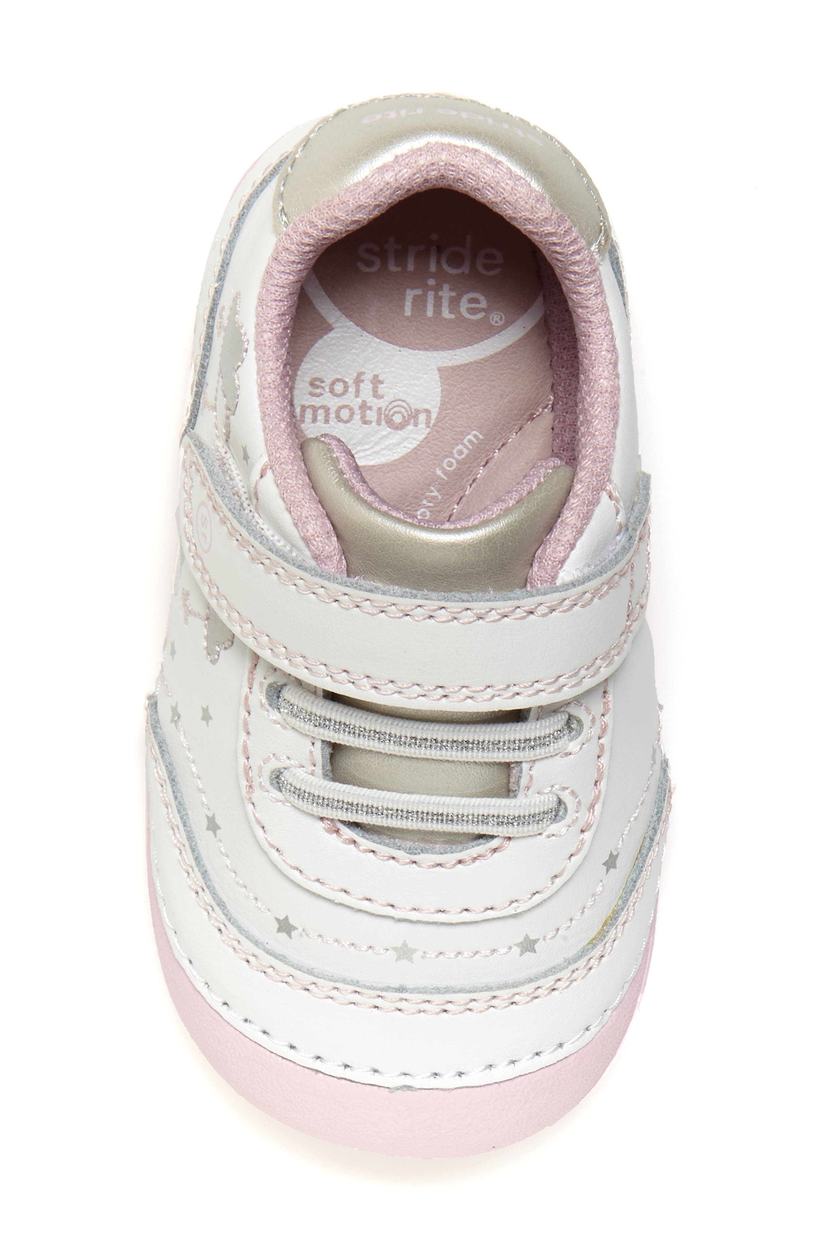 Stride Rite Soft Motion<sup>™</sup> Adalyn Sneaker, Alternate, color, White/ Silver