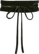 Eileen Fisher Obi Bow Velvet Belt