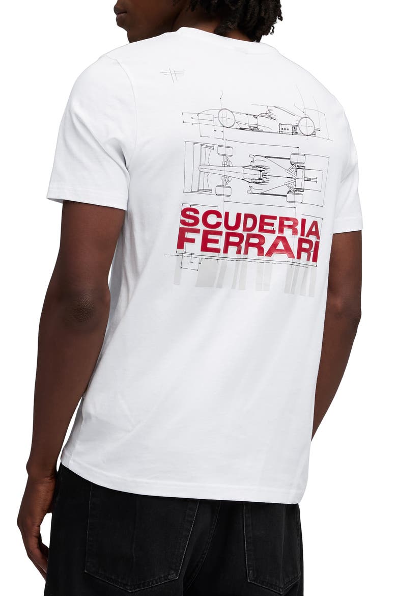 Scuderia Ferrari Sportswear Car Graphic T-Shirt, Main, color, PUMA WHITE