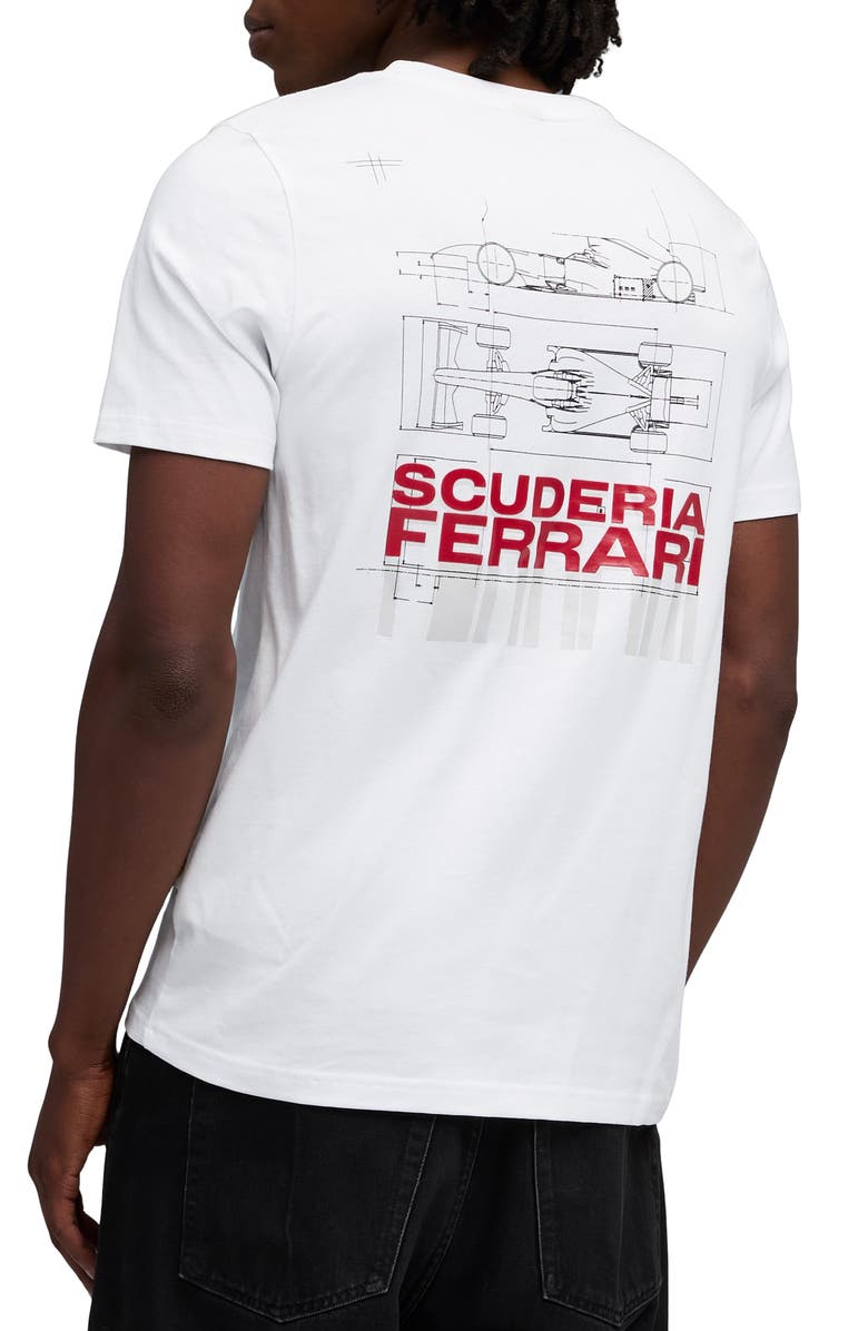 PUMA Scuderia Ferrari Sportswear Car Graphic T-Shirt, Main, color, Puma White