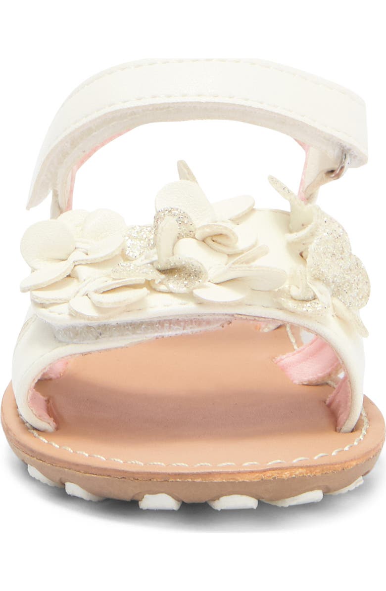 Harper Canyon Kids' Hallie Flower Sandal, Alternate, color, White
