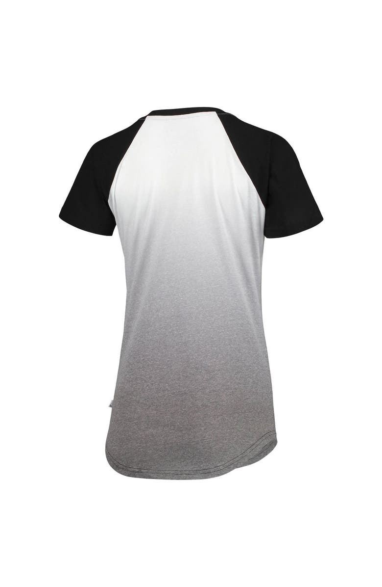 TOUCH BY ALYSSA MILANO Women's G-III Sports by Carl Banks Black/White Colorado Rockies Shortstop Ombre Raglan V-Neck T-Shirt, Alternate, color, 